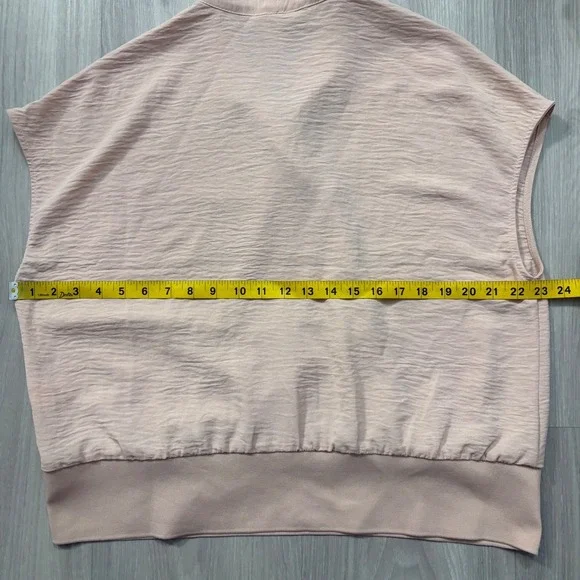 Calvin Klein Women Crinkle Knit Cardigan Duster Shawl Collar Open Front Pink XL - Picture 6 of 12